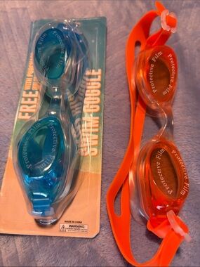 ZeroXposur Orange and Clear Swim Goggles Bundle